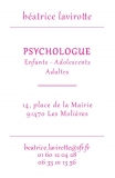 Carte de visite personnalisée pour une psychologue