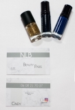 Réalisation de la carte de visite de Cindy - NLB BEAUTY PARIS - Technicienne certifiée pour les extensions de cils et les ongles